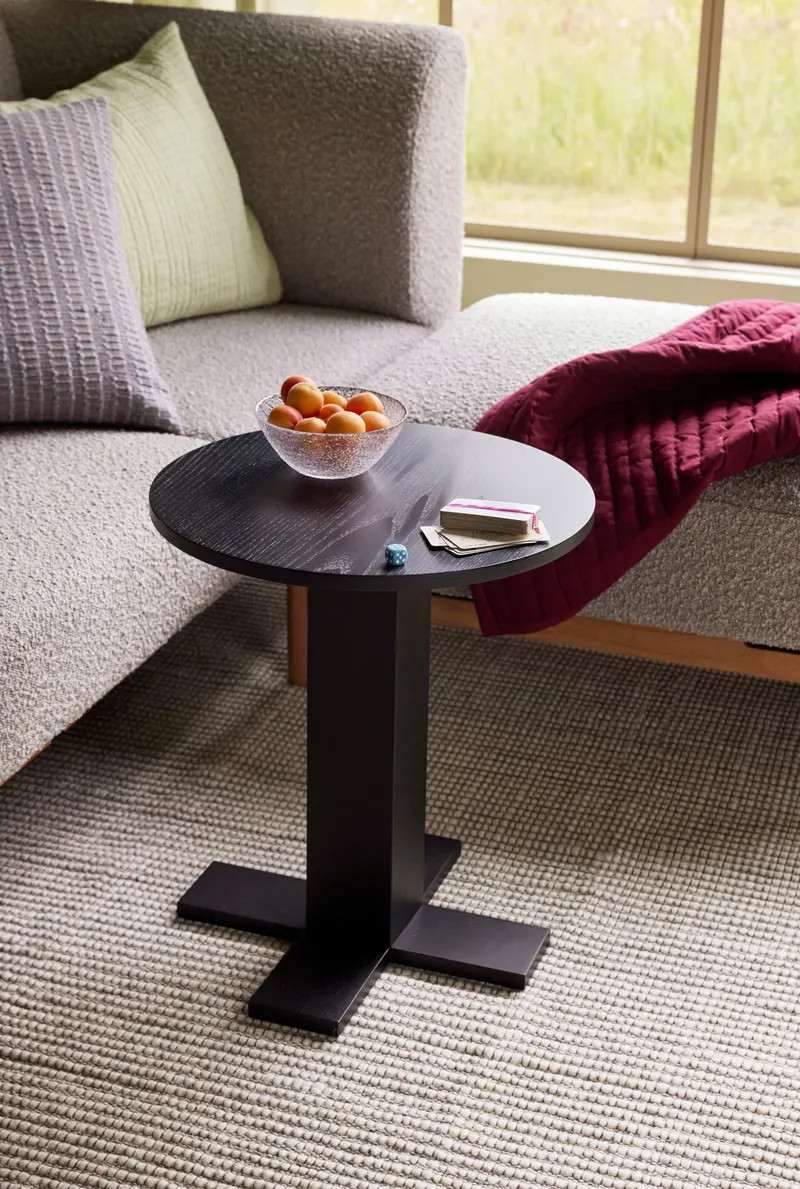 Hübsch Koohi Beistelltisch in Schwarz, Ø 45 × H 50 cm, Ansicht 5