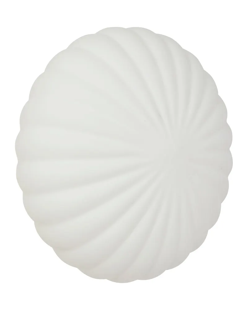 Hübsch Kumu Wandleuchte in Messingfarben und Weiß, Ø 25 × H 15 cm, Ansicht 3