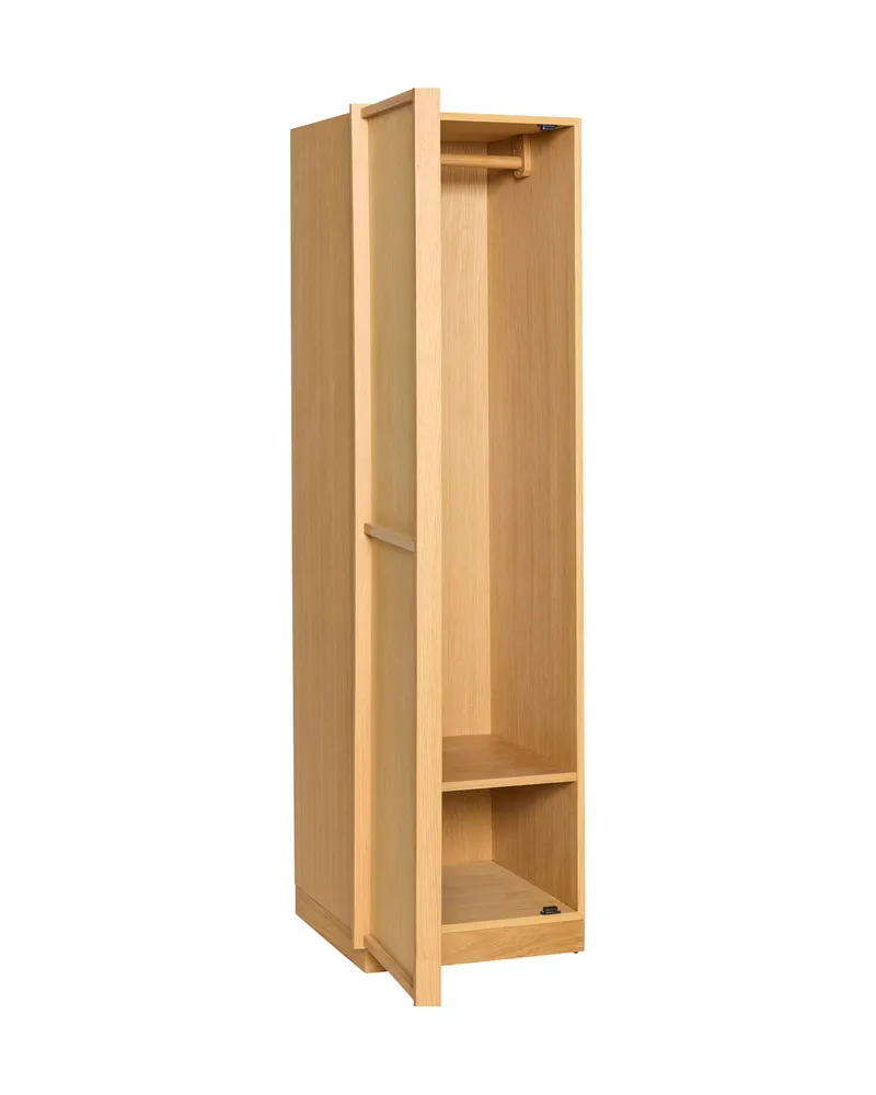 Hübsch Kura Kleiderschrank in Naturfarben, 50 × 55 × H 181 cm, Ansicht 2