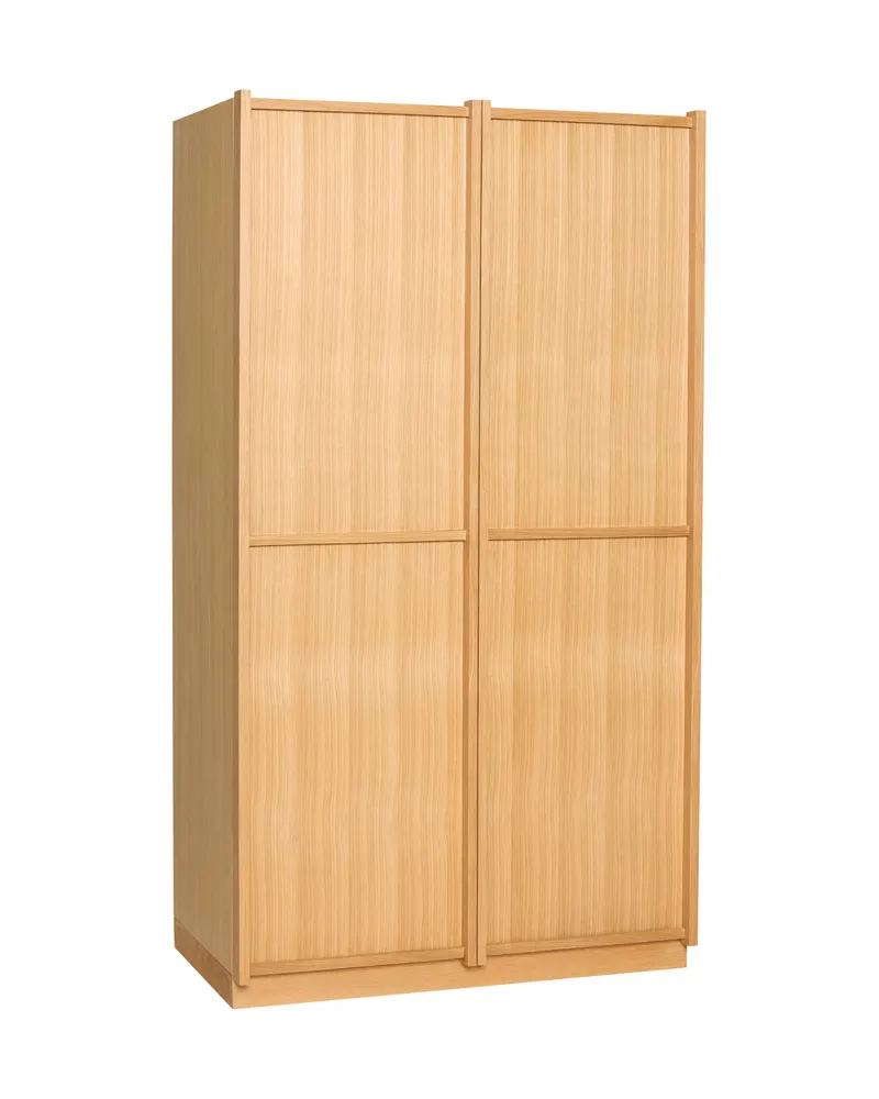 Hübsch Kura Kleiderschrank in Naturfarben, 100 × 55 × H 181 cm, Ansicht 1