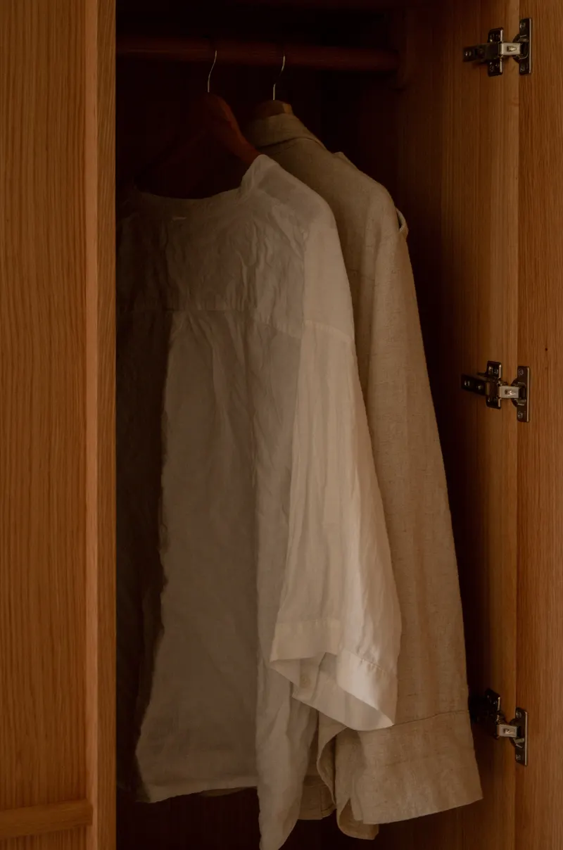 Hübsch Kura Kleiderschrank in Naturfarben, 100 × 55 × H 181 cm, Ansicht 12