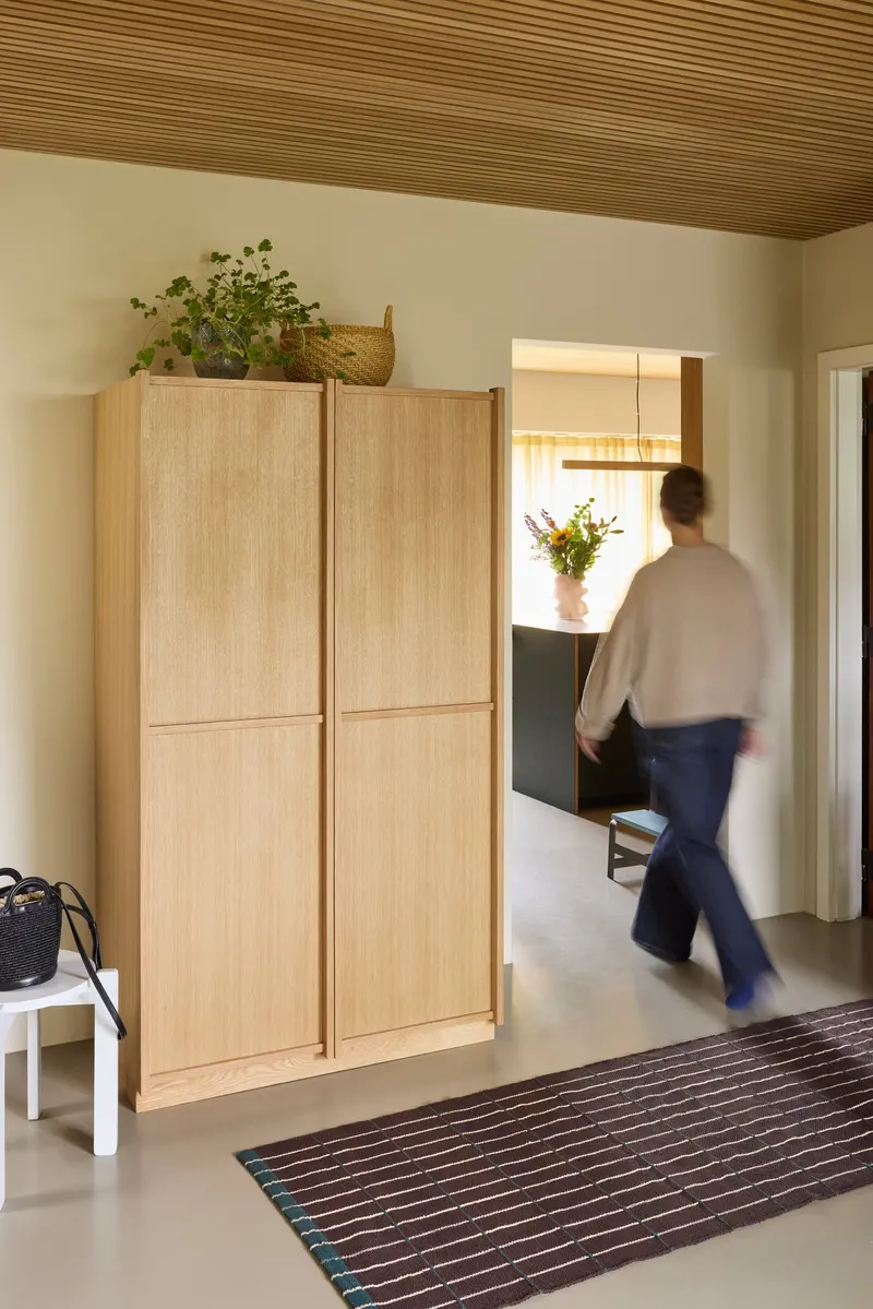 Hübsch Kura Kleiderschrank in Naturfarben, 100 × 55 × H 181 cm, Ansicht 6