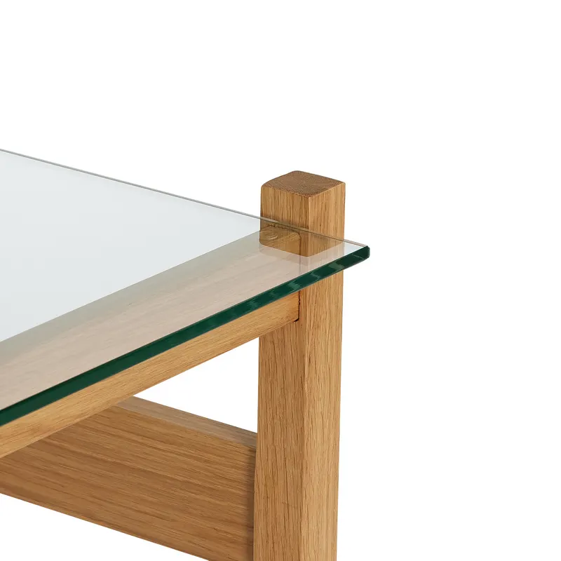 Hübsch Ledge Beistelltisch in Naturfarben, 66 × 52 × H 45 cm, Ansicht 4