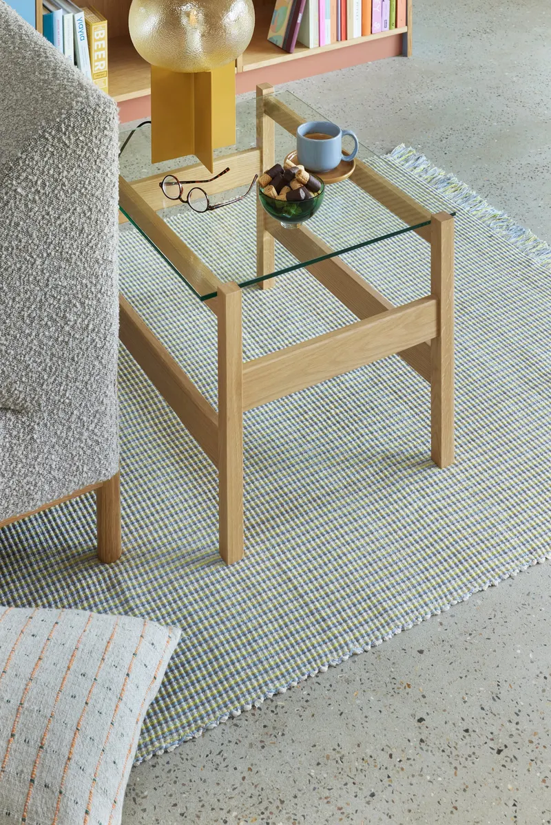 Hübsch Ledge Beistelltisch in Naturfarben, 66 × 52 × H 45 cm, Ansicht 9