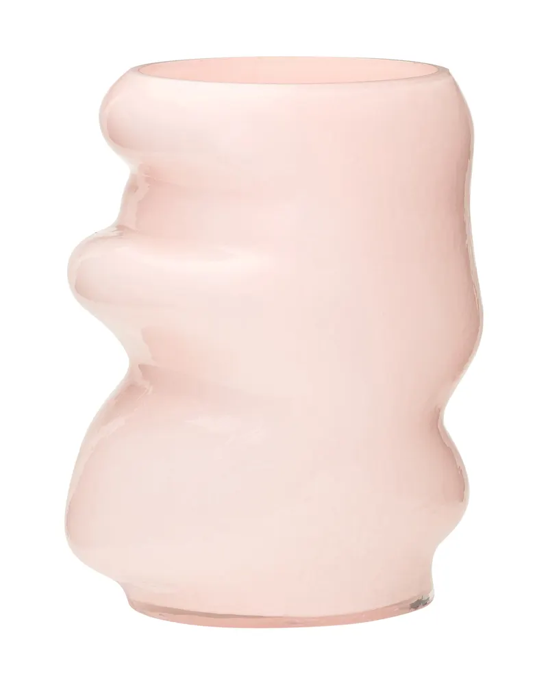 Hübsch Lote Vase in Rosa, 20 × 16 × H 25 cm, Ansicht 1
