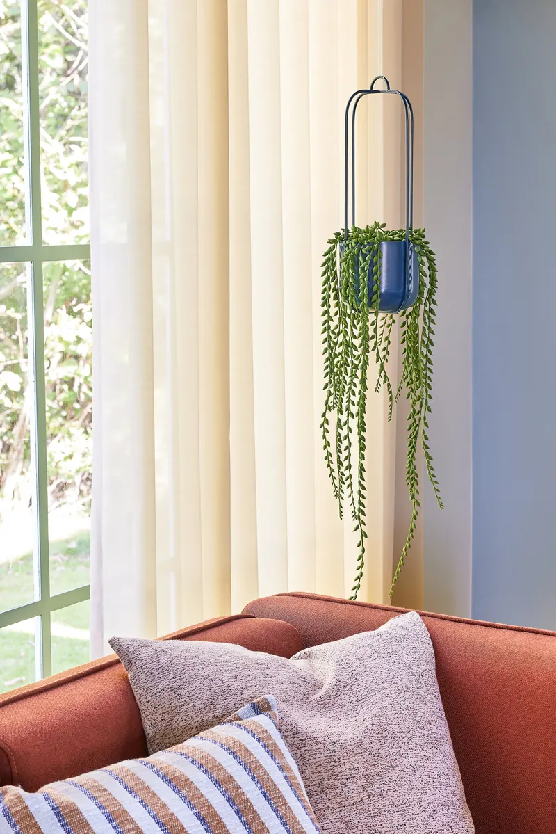 Hübsch Lotus Pflanzgefäßset in Petrol, Ø 16 × H 44 cm, Ansicht 2