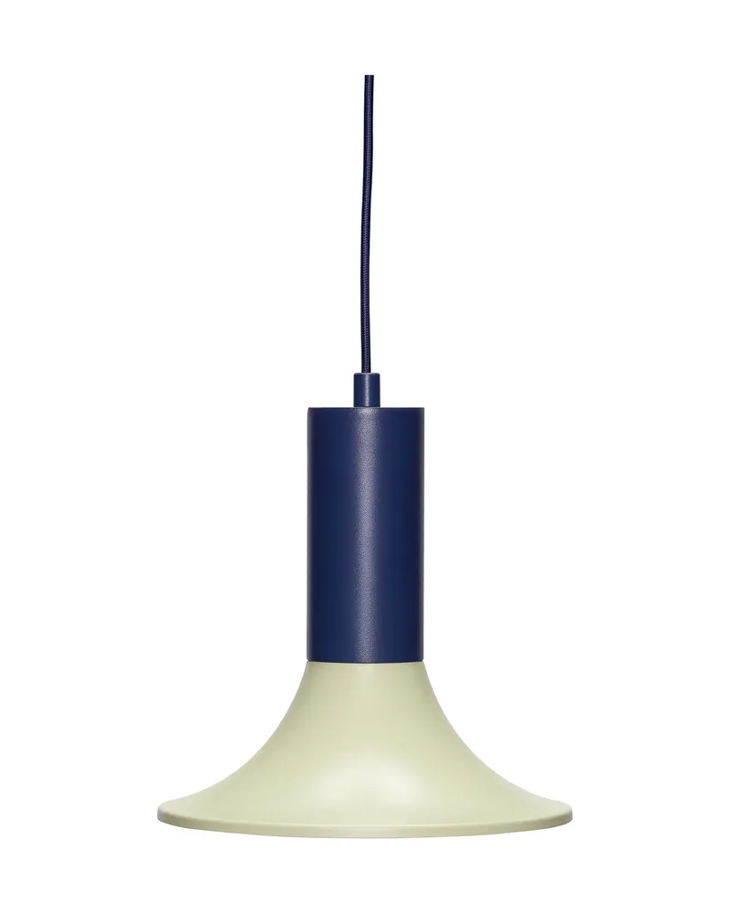 Luminary Pendelleuchte aus Eisen in Blau und Hellgrün, Blau, Hellgrün