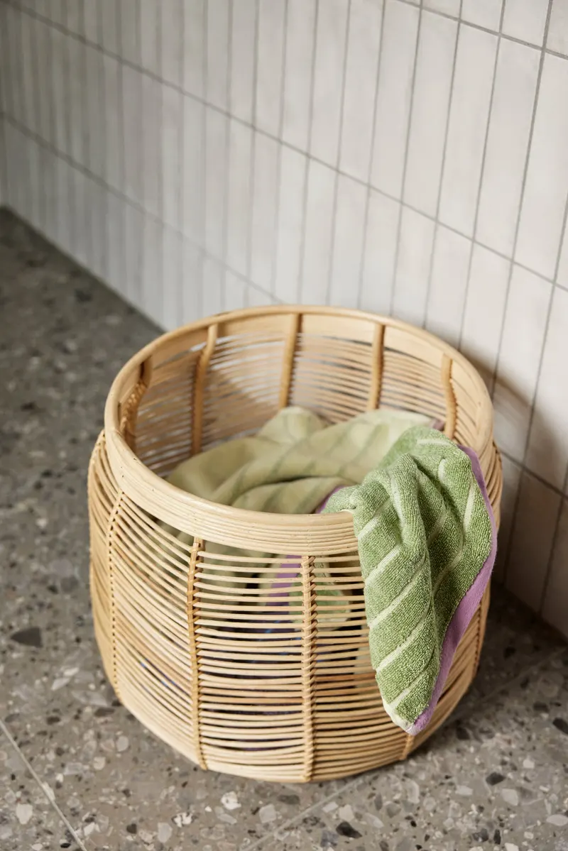 Hübsch Luna Korbset in Naturfarben, Ø 34 × H 30 und Ø 44 × H 34 cm, Ansicht 4