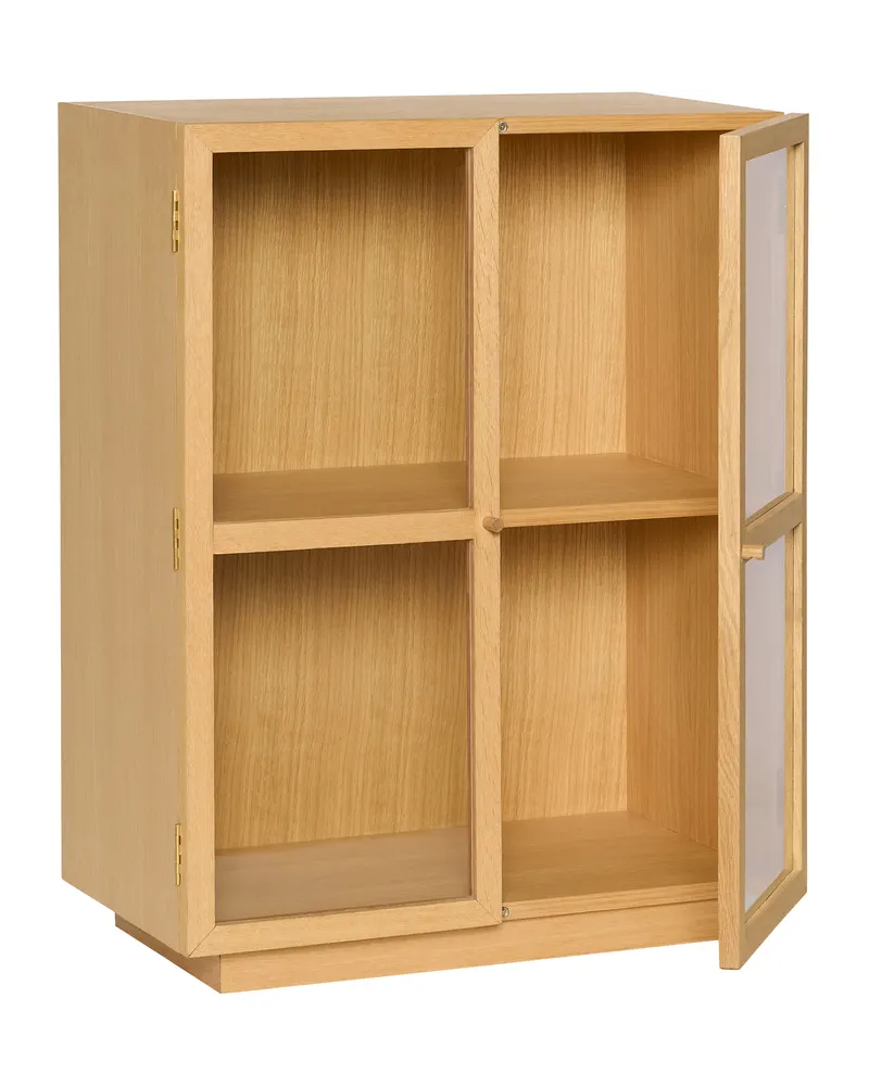Hübsch Mae Vitrine in Naturfarben, 70 × 39 × H 90 cm, Ansicht 2