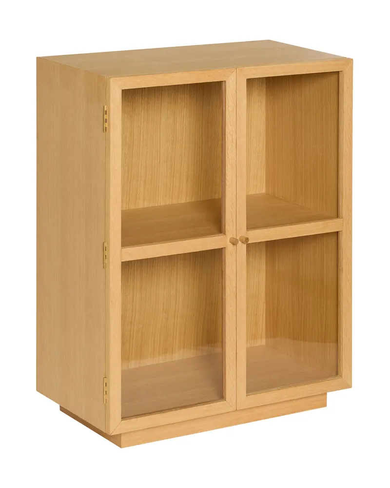 Hübsch Mae Vitrine in Naturfarben, 70 × 39 × H 90 cm, Ansicht 3