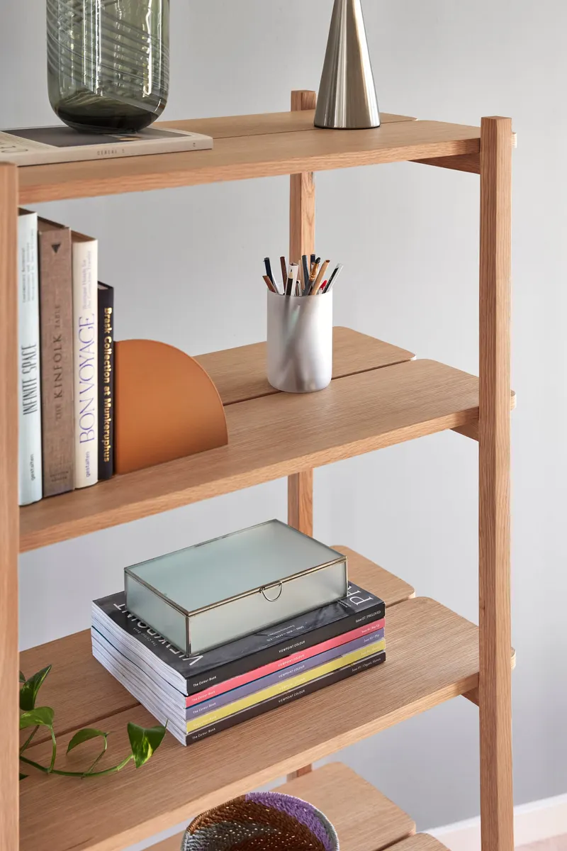 Hübsch Mason Double Regal in Naturfarben, 150 × 45 × H 150 cm, Ansicht 10