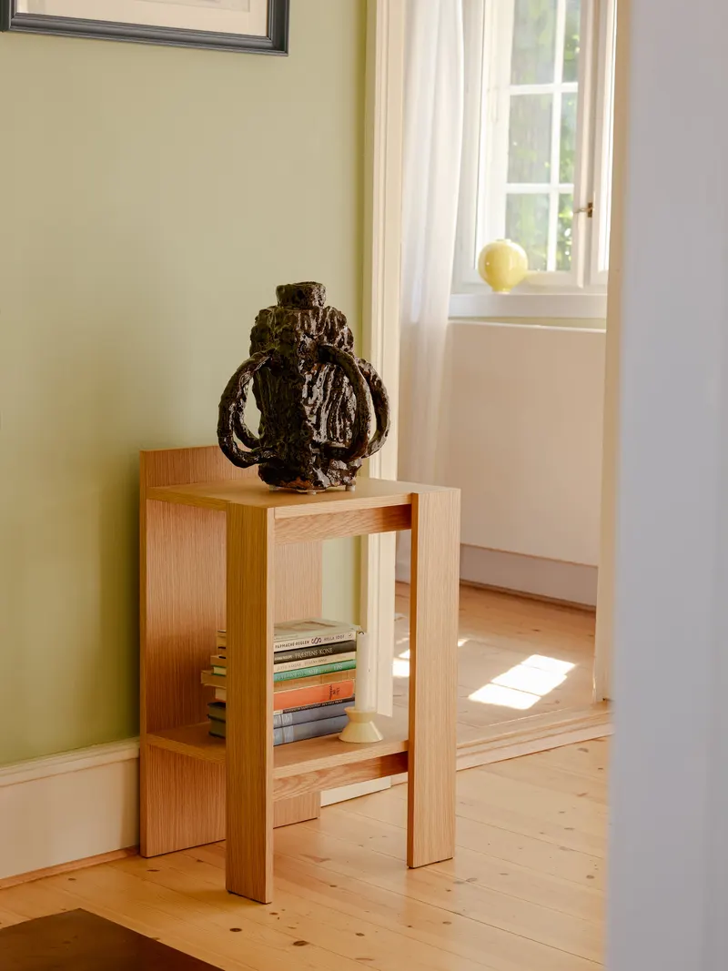 Hübsch Merge Nachttisch in Naturfarben, 42 × 37 × H 70 cm, Ansicht 12