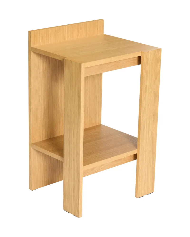 Hübsch Merge Nachttisch in Naturfarben, 42 × 37 × H 70 cm, Ansicht 2