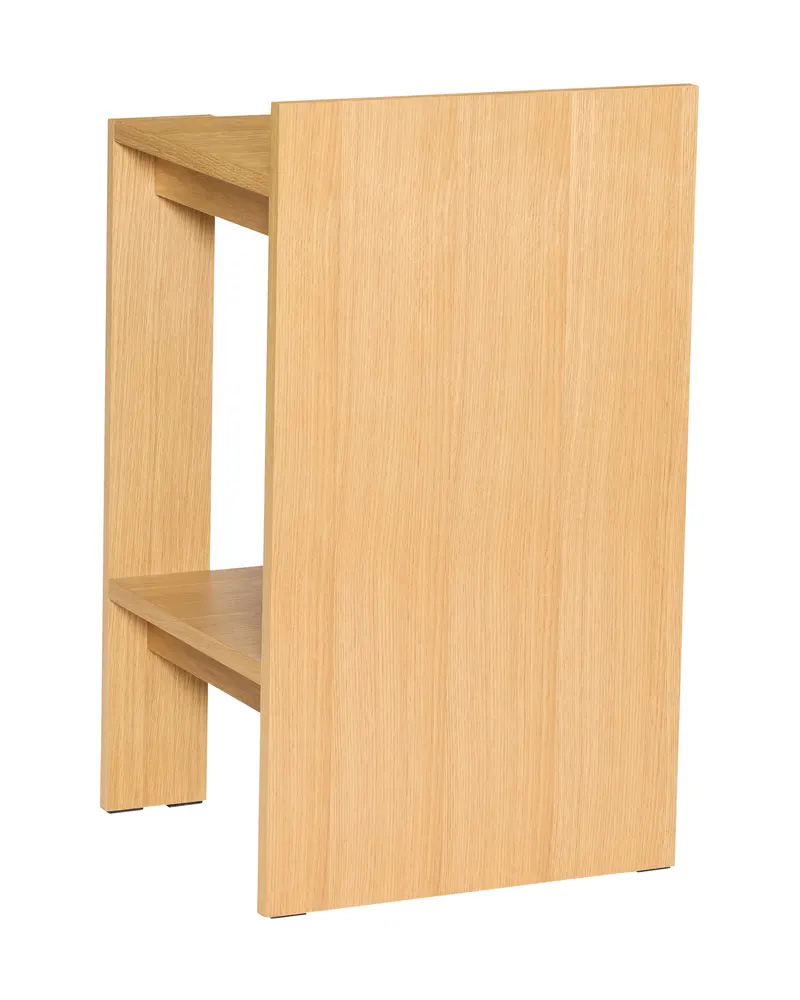 Hübsch Merge Nachttisch in Naturfarben, 42 × 37 × H 70 cm, Ansicht 3