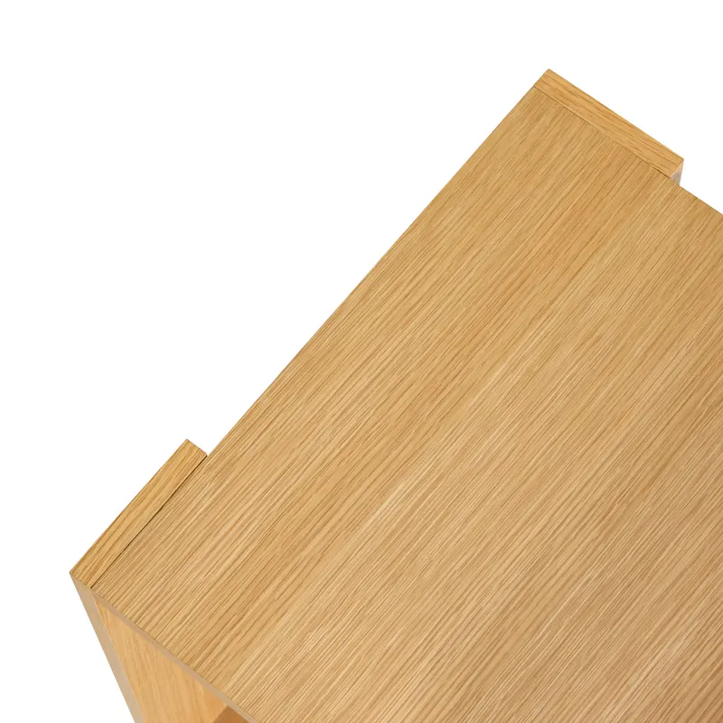Hübsch Merge Nachttisch in Naturfarben, 42 × 37 × H 70 cm, Ansicht 5