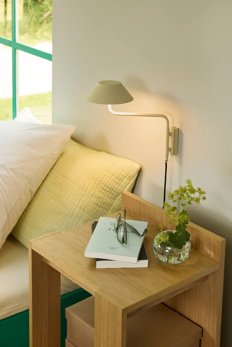 Hübsch Merge Nachttisch in Naturfarben, 42 × 37 × H 70 cm, Ansicht 9