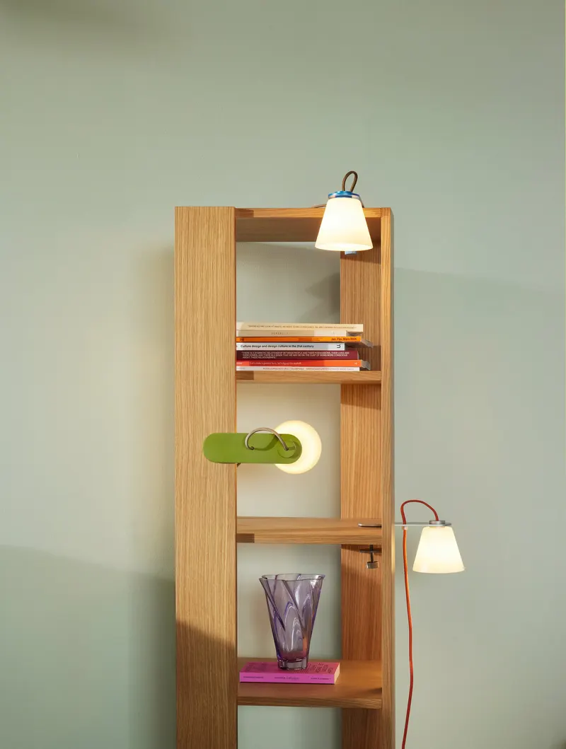 Hübsch Merge Regal in Naturfarben, 45 × 45 × H 140 cm, Ansicht 5