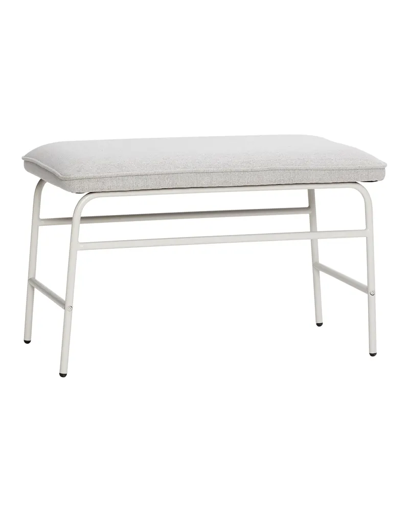Mist Sitzbank aus Eisen und Polyester in Grau