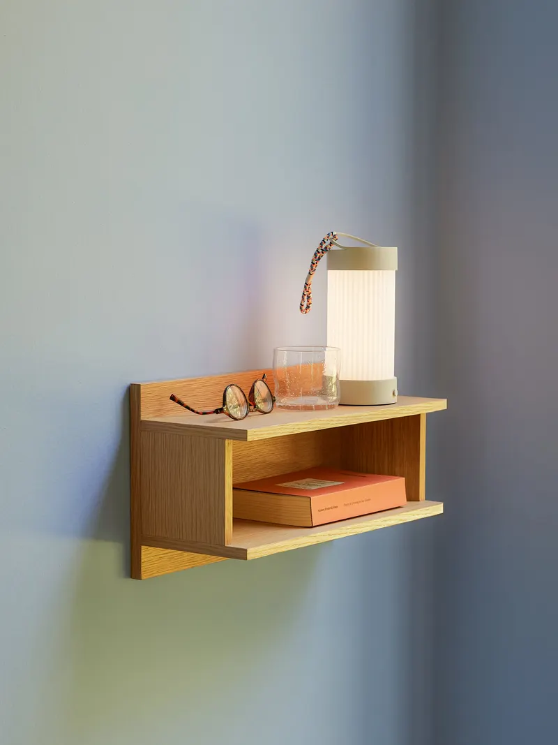 Hübsch Misty Regal in Naturfarben, 40 × 16 × H 22 cm, Ansicht 4