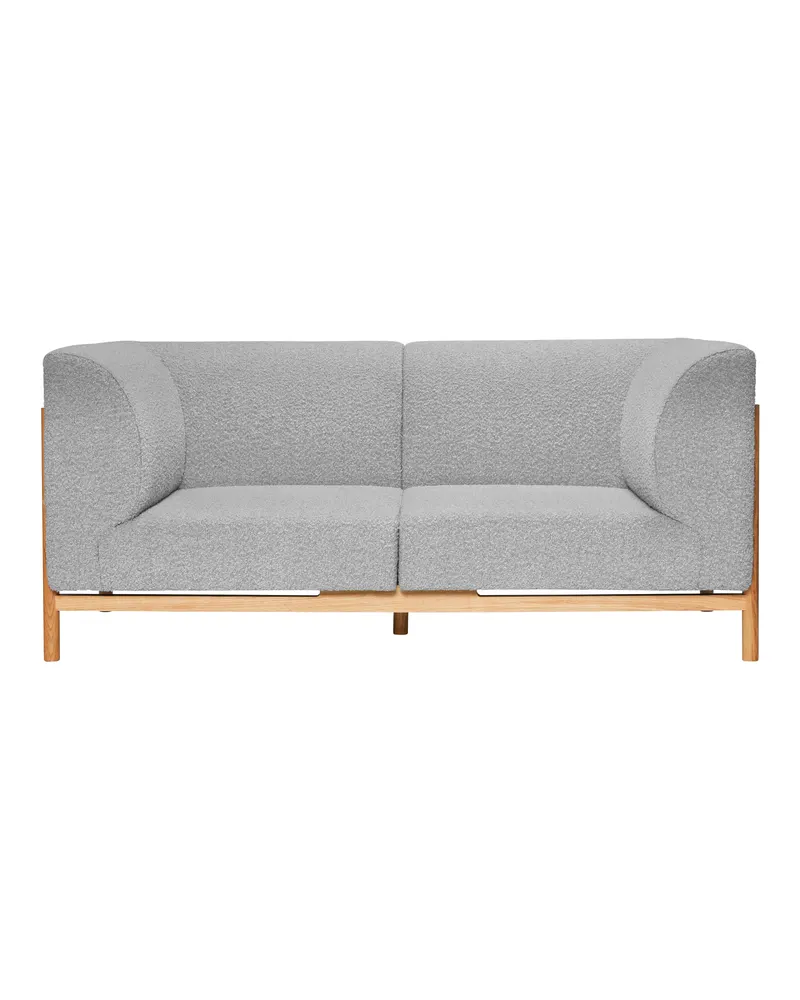 Hübsch Moment Sofa in Grau, 182 × 89 × H 80 cm, Ansicht 2