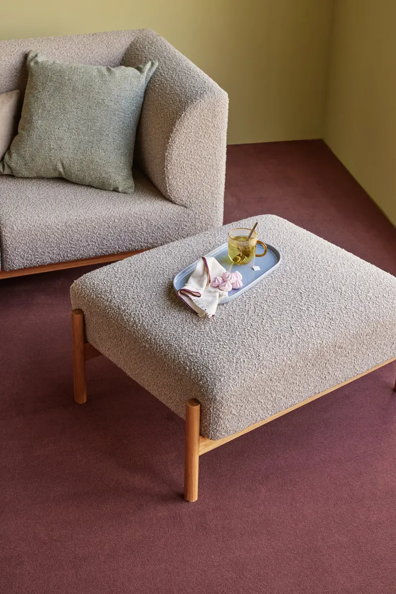 Hübsch Moment Sofa in Grau, 182 × 89 × H 80 cm, Ansicht 6