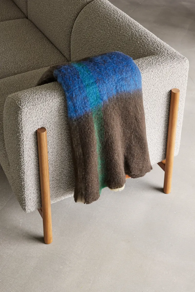 Hübsch Moment Sofa in Grau, 182 × 89 × H 80 cm, Ansicht 9