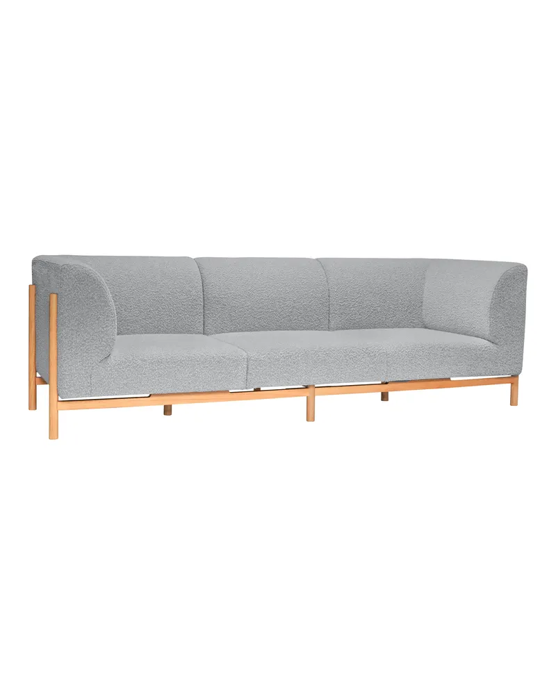 Hübsch Moment Sofa in Grau, 257 × 89 × H 80 cm, Ansicht 1