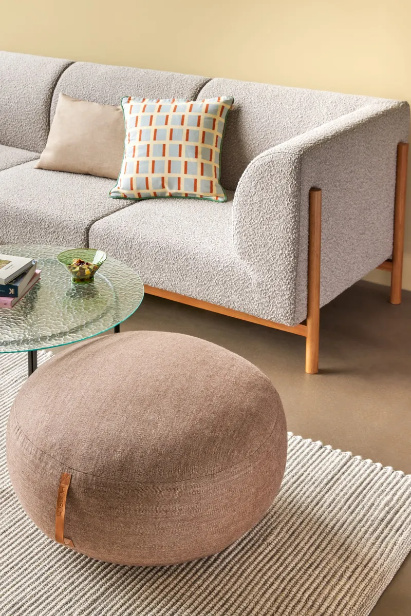 Hübsch Moment Sofa in Grau, 257 × 89 × H 80 cm, Ansicht 14