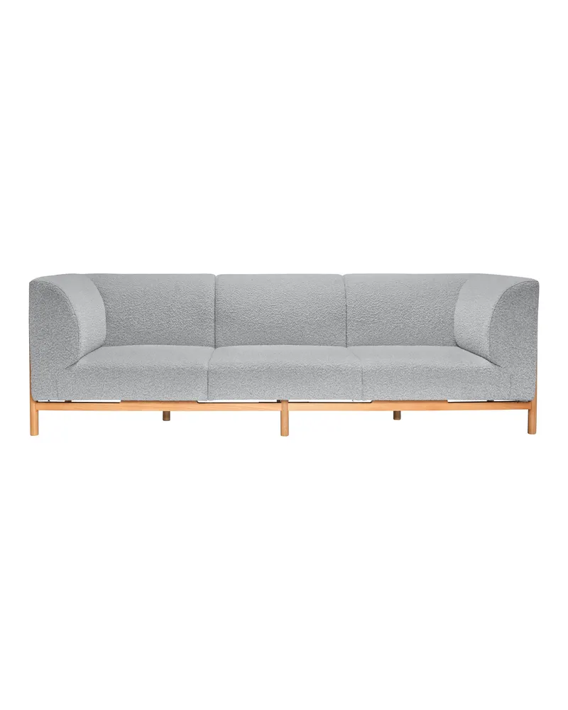 Hübsch Moment Sofa in Grau, 257 × 89 × H 80 cm, Ansicht 2