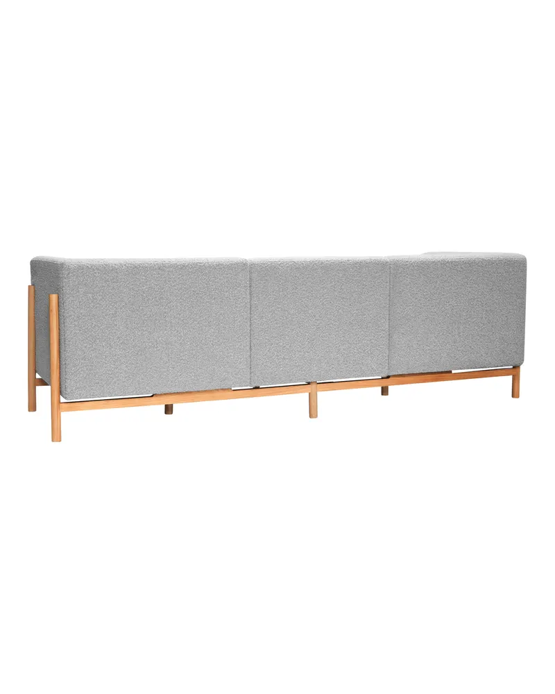 Hübsch Moment Sofa in Grau, 257 × 89 × H 80 cm, Ansicht 3