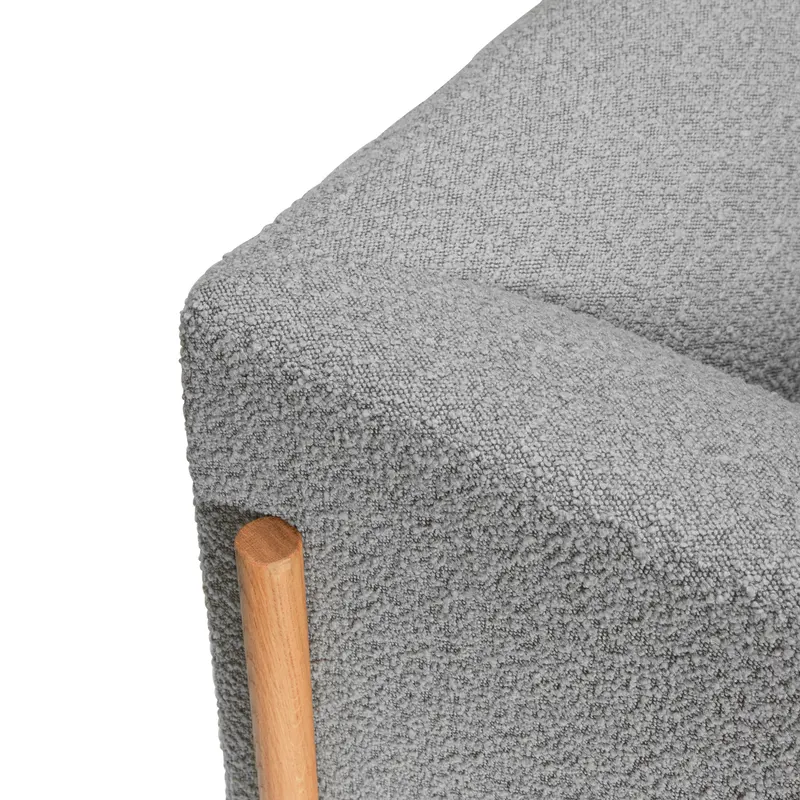 Hübsch Moment Sofa in Grau, 257 × 89 × H 80 cm, Ansicht 4
