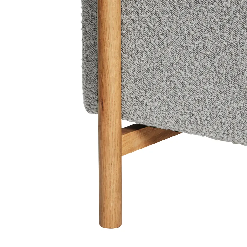 Hübsch Moment Sofa in Grau, 257 × 89 × H 80 cm, Ansicht 5