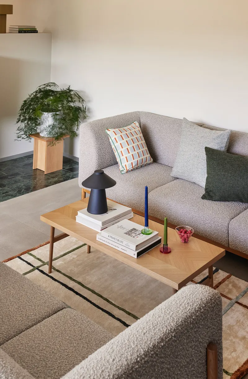 Hübsch Moment Sofa in Grau, 257 × 89 × H 80 cm, Ansicht 9