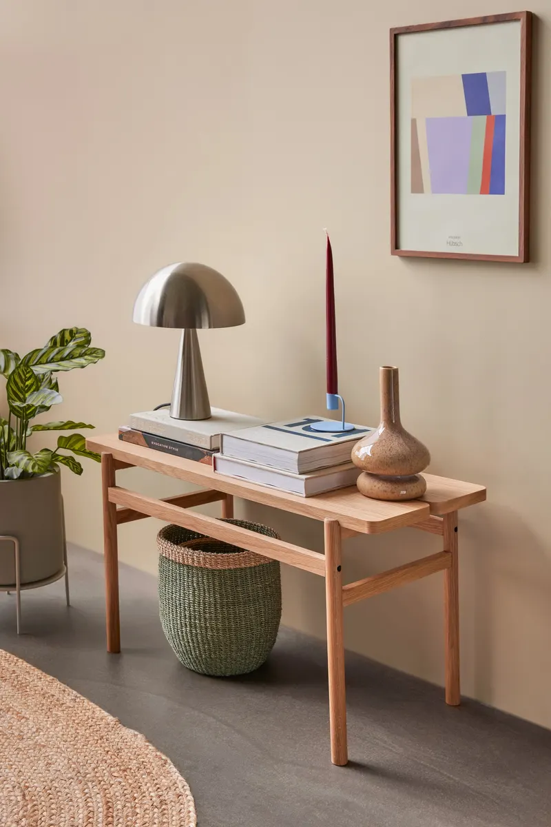 Hübsch Align Sitzbank in Naturfarben, 85 × 38 × H 45 cm, Ansicht 3
