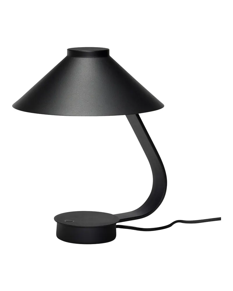 Muri Tischleuchte aus Eisen in Schwarz