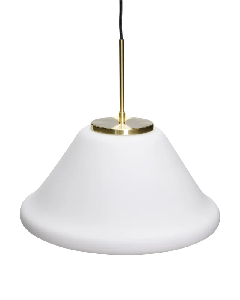 Hübsch Muse Triangular Pendelleuchte in Weiß, Ø 40 × H 38 cm, Ansicht 2