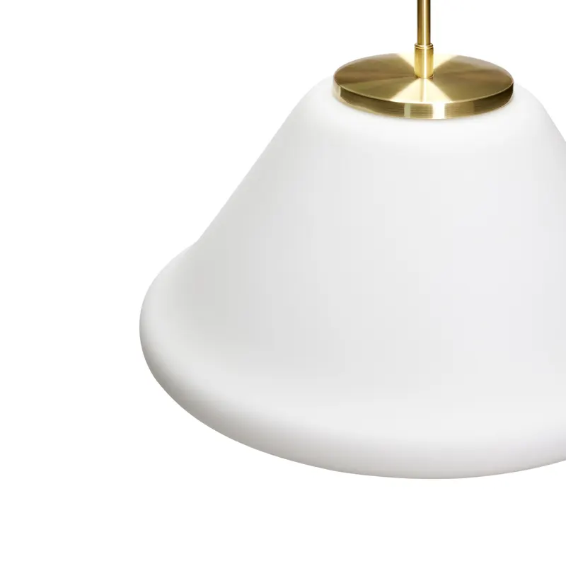 Hübsch Muse Triangular Pendelleuchte in Weiß, Ø 40 × H 38 cm, Ansicht 3
