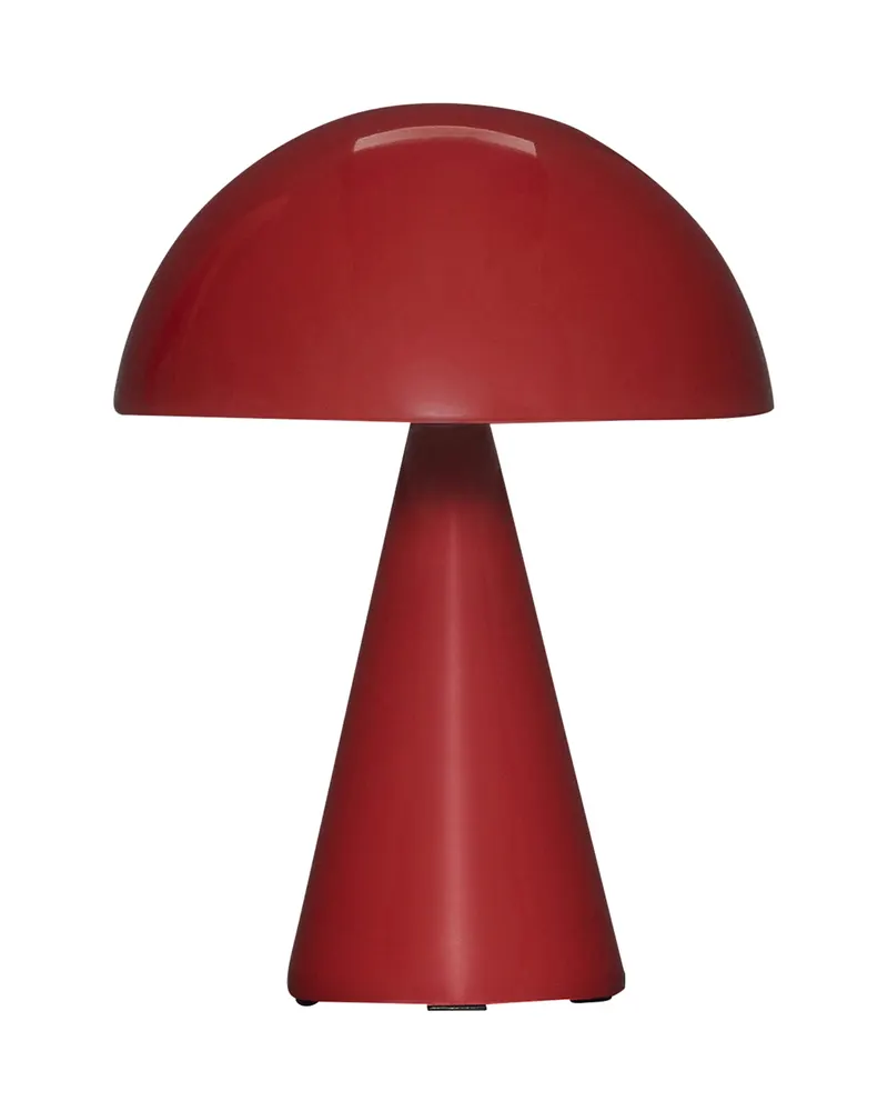 Hübsch Mush Akku-Tischleuchte in Rot, Ø 15 × H 20 cm, Ansicht 1