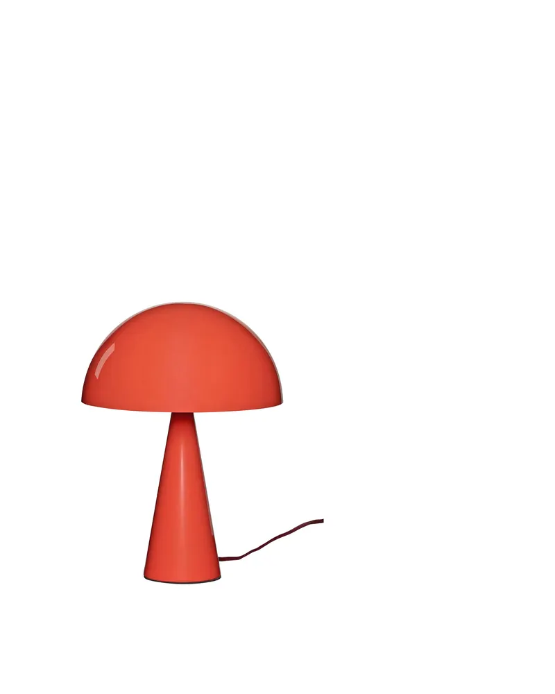 Mush Mini Tischleuchte aus Eisen in Leuchtend Rot