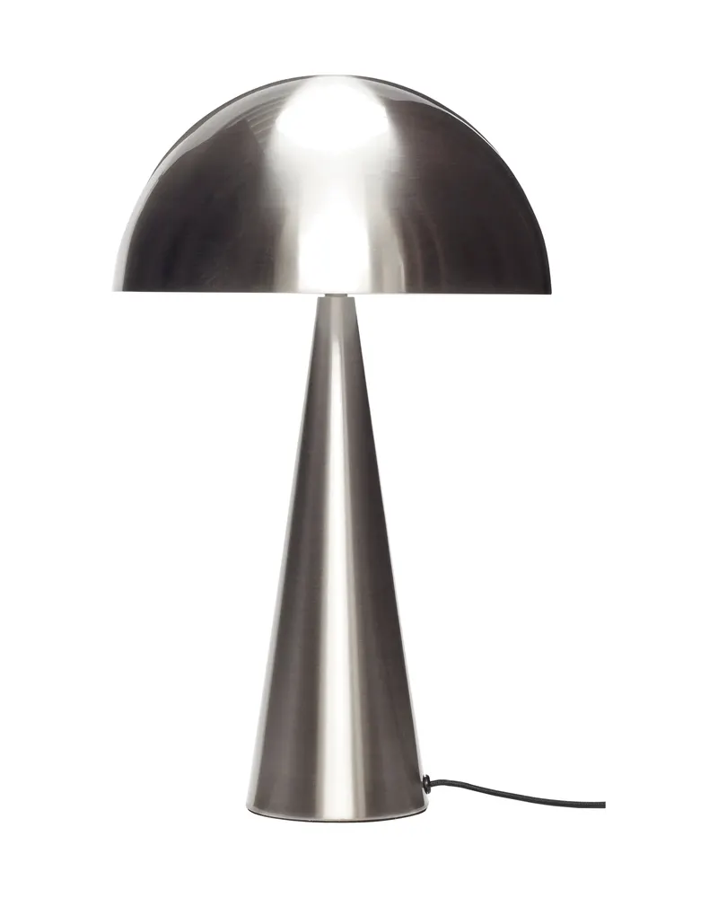 Hübsch Mush Tischleuchte in Gebürstetes Nickel, Ø 30 × H 50 cm, Ansicht 1