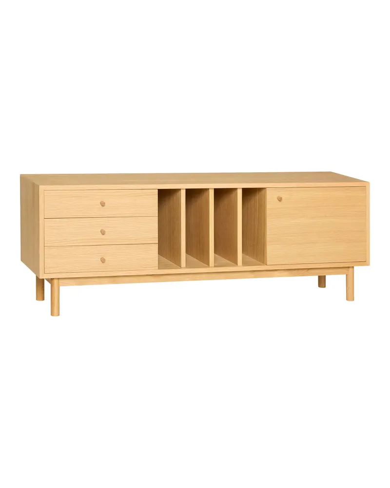 Nobby Sideboard mit Eichenfurnier in Naturfarben, FSC®-zertifiziert, Naturfarben