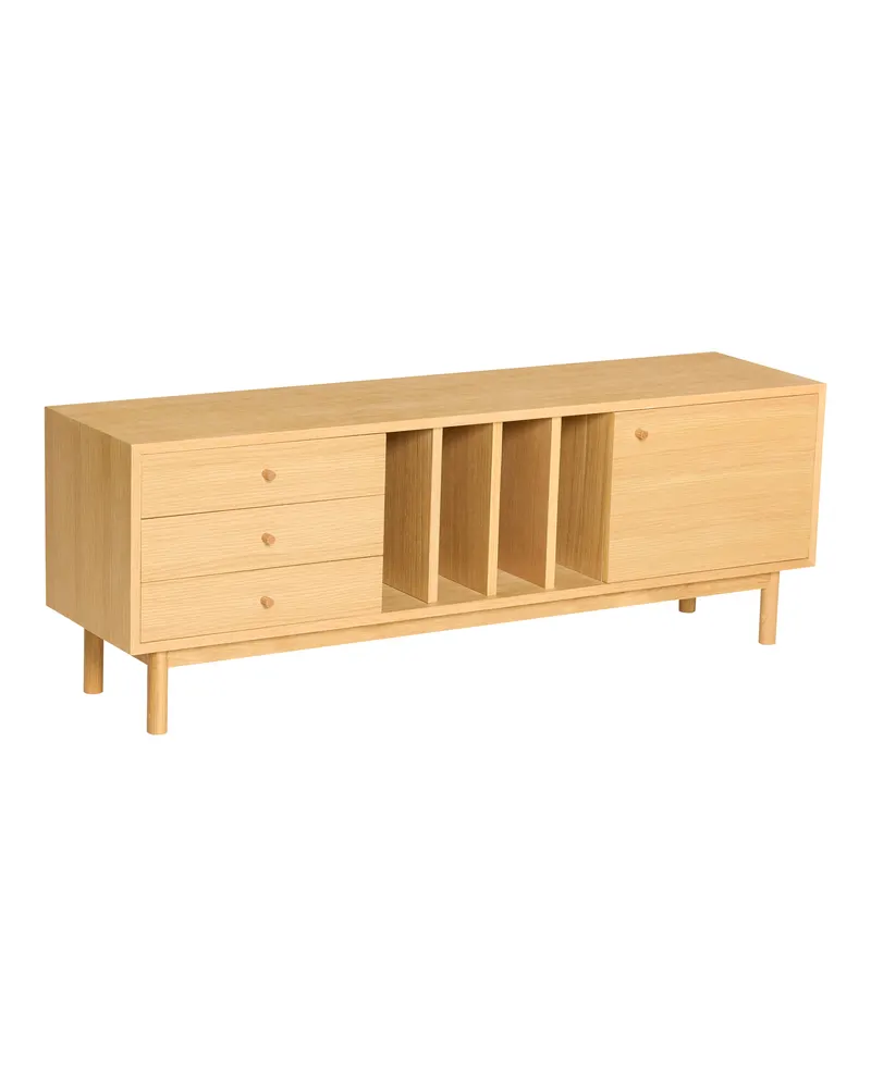 Hübsch Nobby Sideboard in Naturfarben, 140 × 37 × H 50 cm, Ansicht 2