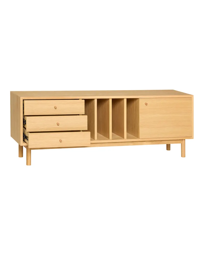 Hübsch Nobby Sideboard in Naturfarben, 140 × 37 × H 50 cm, Ansicht 3