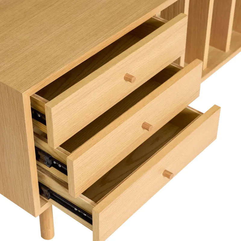 Hübsch Nobby Sideboard in Naturfarben, 140 × 37 × H 50 cm, Ansicht 6