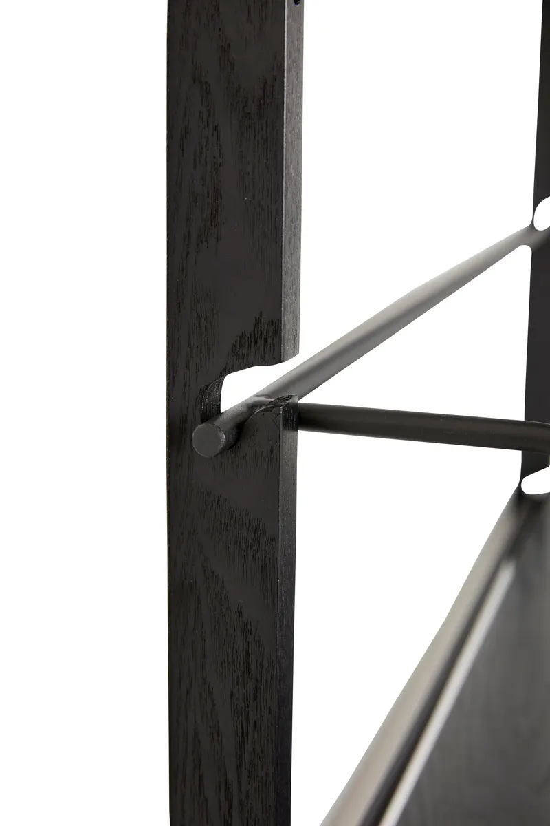 Hübsch Norm Regal in Schwarz, 80 × H 180 cm, Ansicht 3