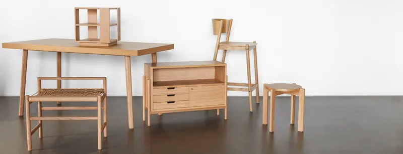 Hübsch Oblique Barhocker in Naturfarben, 50 × 55 × H 103 cm, Ansicht 8