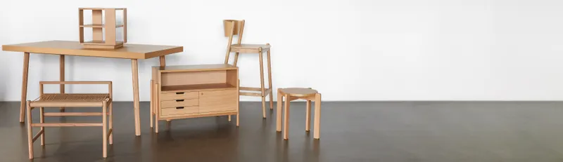 Hübsch Oblique Barhocker in Naturfarben, 50 × 55 × H 103 cm, Ansicht 9