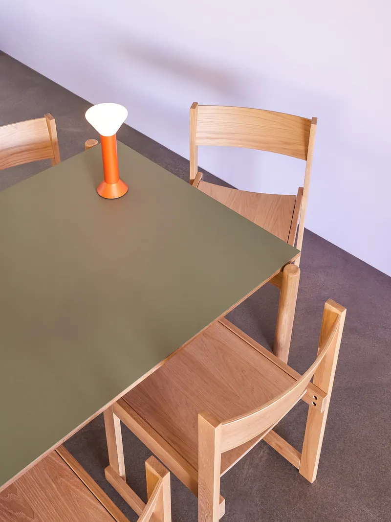 Hübsch Forma Esszimmerstuhl in Naturfarben, 50 × 50 × H 80 cm, Ansicht 9