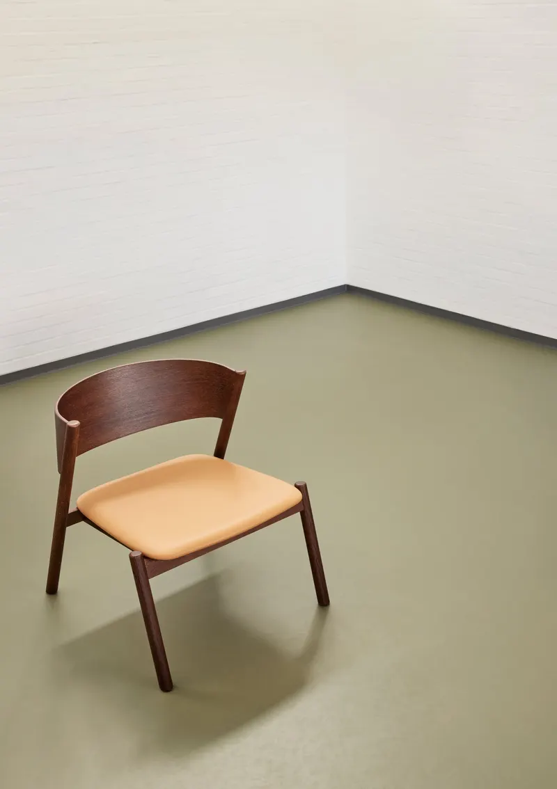 Hübsch Oblique Sessel in Braun und Naturfarben, 64 × 64 × H 75 cm, Ansicht 7