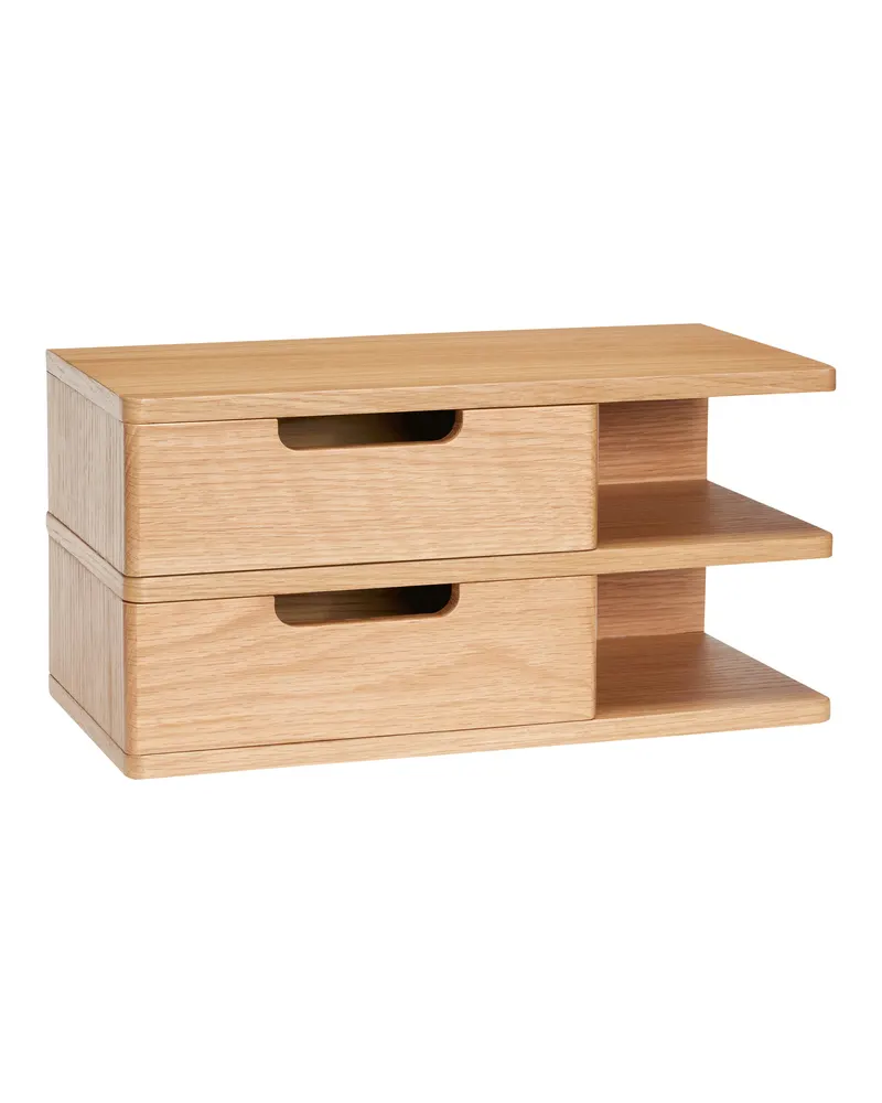 Open Regal mit Eichenfurnier in Naturfarben, FSC®-zertifiziert